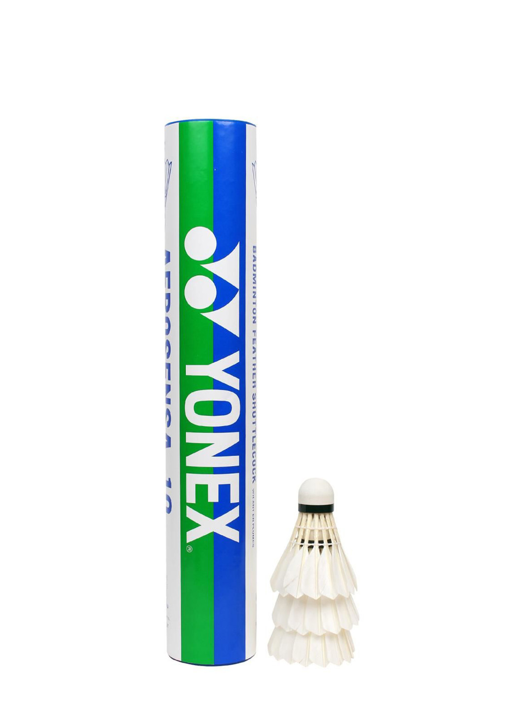 

YONEX Set of 12 Aerosensa 10 Badminton Shuttlecocks, White