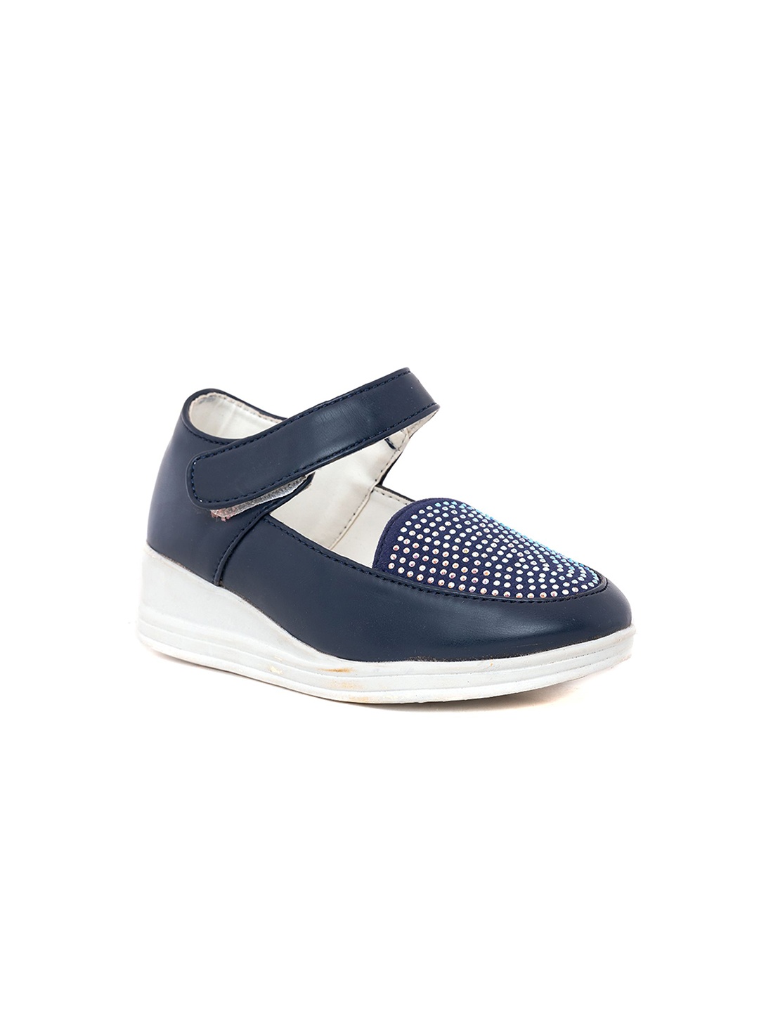 

Khadims Girls Embellished Wedge Heel Sandals, Navy blue