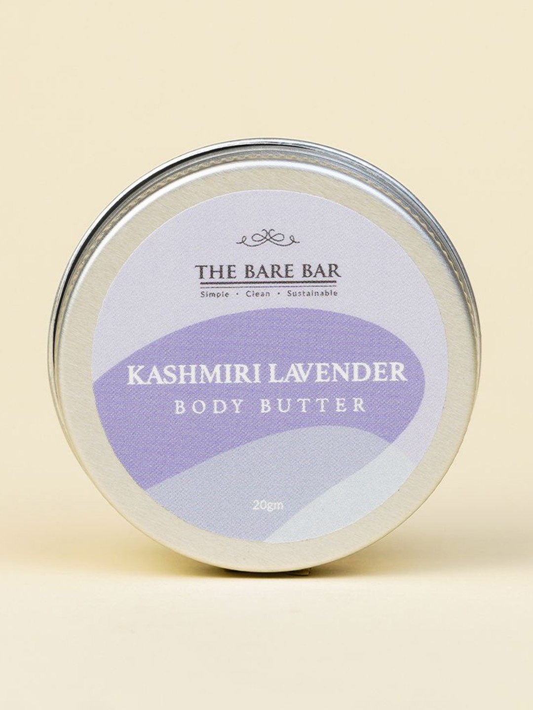 

The Bare Bar Kashmiri Lavender Body Butter With Shea & Mango Butter - 20 g, Cream