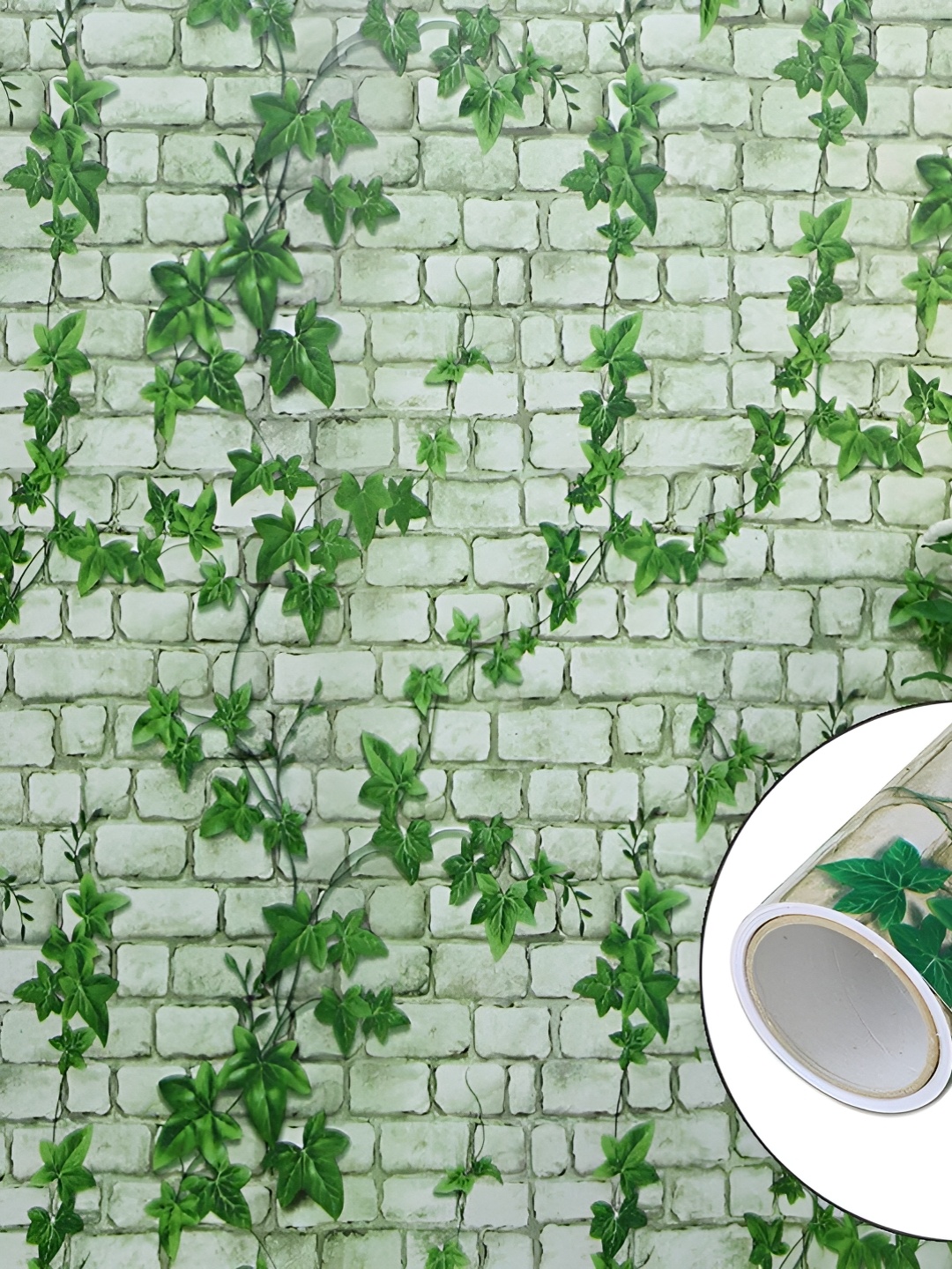 

Asian royal Green & White Floral Printed Wall Stickers