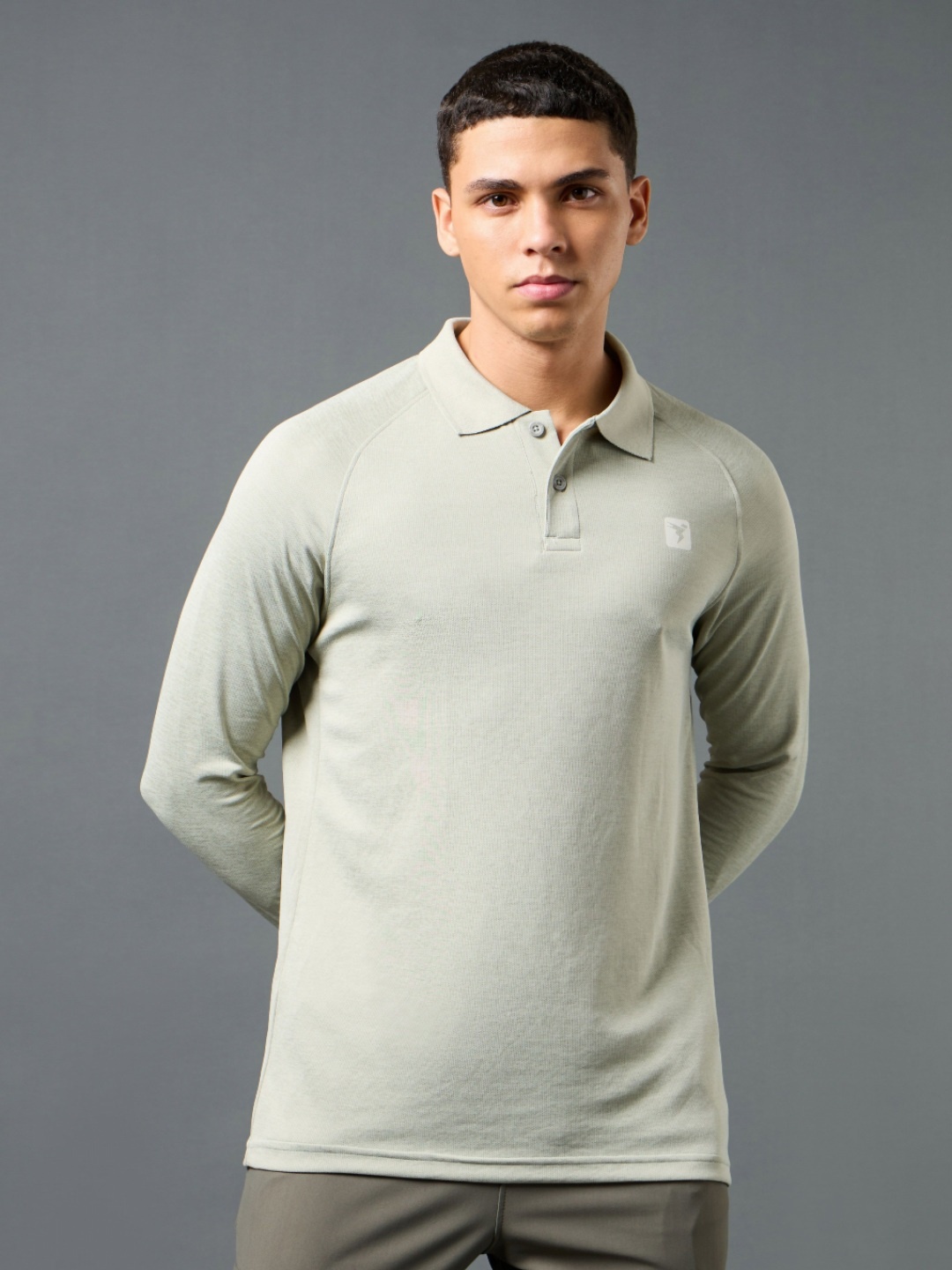 

Technosport Men Polo Collar Anti Static Slim Fit T-shirt, Grey