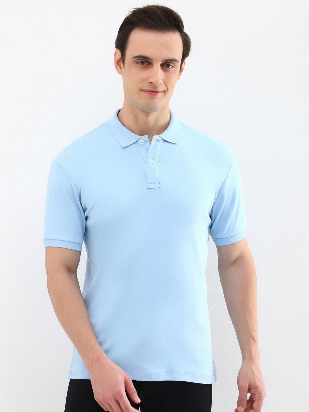 

Allen Solly Men Polo Collar T-shirt, Blue