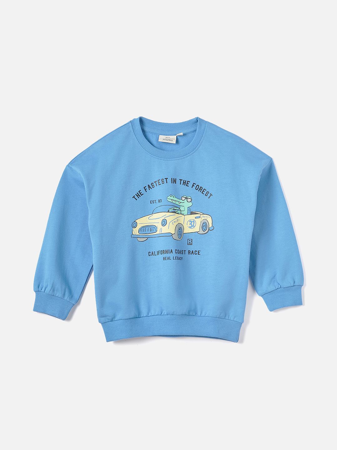 

Juniors by Babyshop Boys Graphic Printed Pullover, Blue