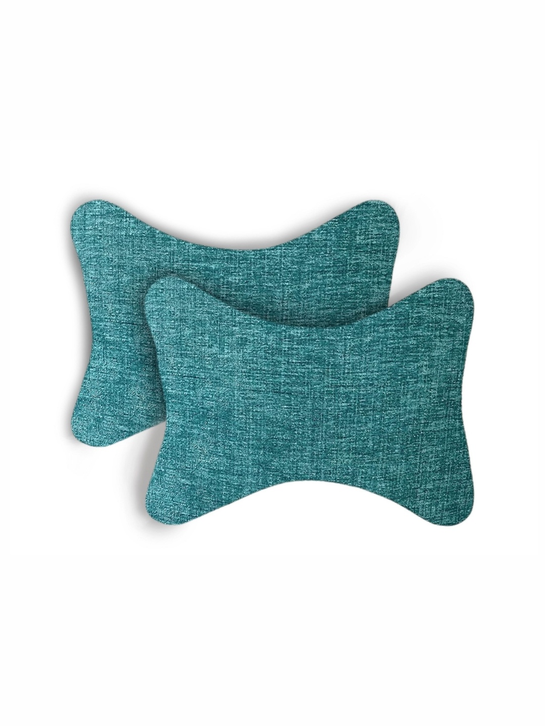 

Lushomes Blue Set of 2 Polyester Travel Pillow