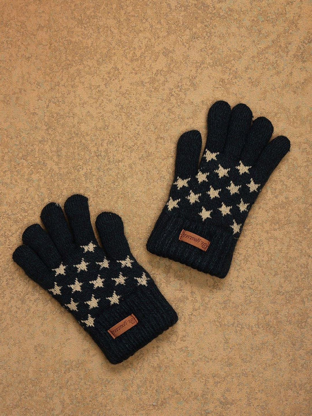 

One Friday Kids Patterned Winter Gloves, Silver