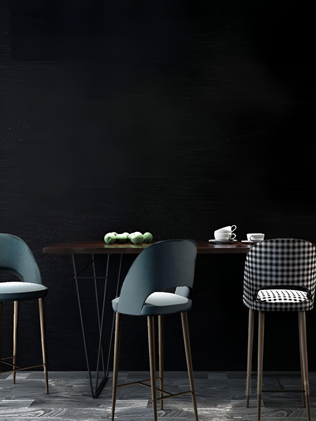 

Asian royal Black Waterproof Wallpaper