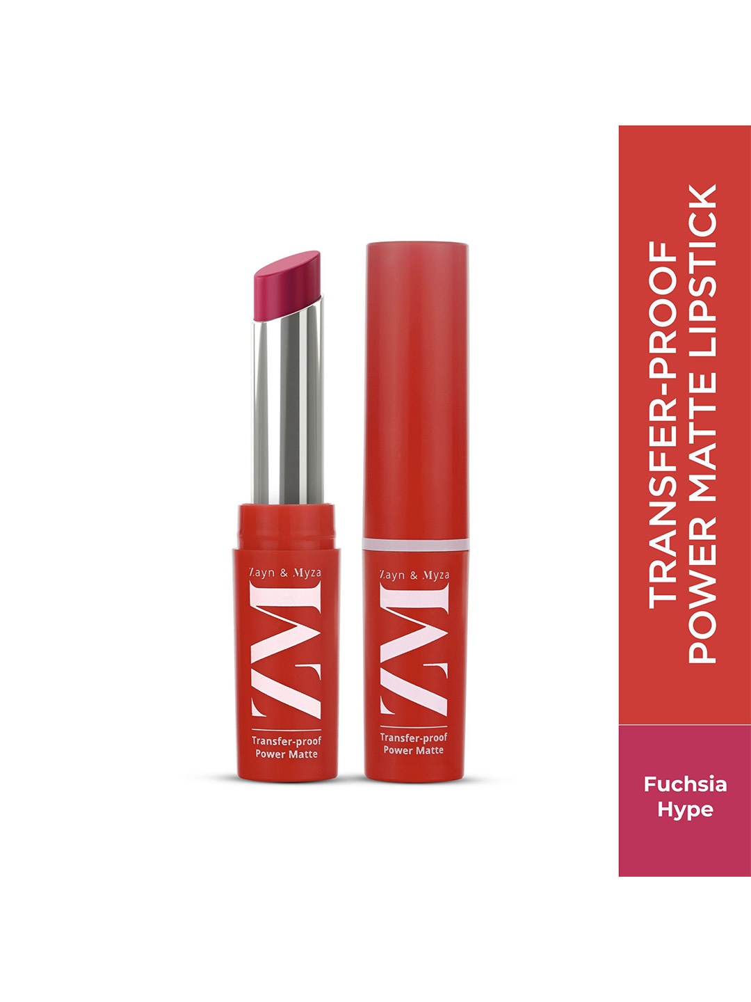 

ZM Zayn & Myza Transfer-Proof Power Matte Bullet Lipstick 3.3 g - Fuchsia Hype, Pink