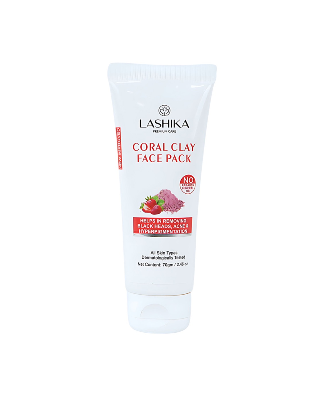 

LASHIKA Coral Clay Face Pack With Avocado & Vitamin E - 70 g, White