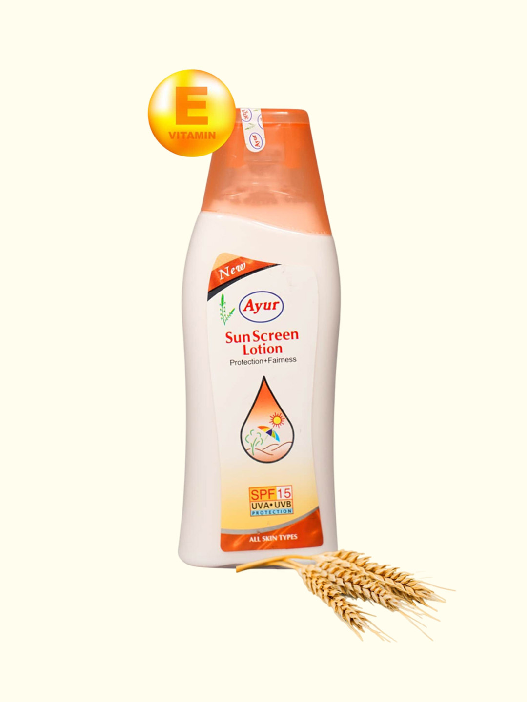 

AYUR HERBALS Sun Screen Lotion Enriched With Almonds Oil - 200 ml, White