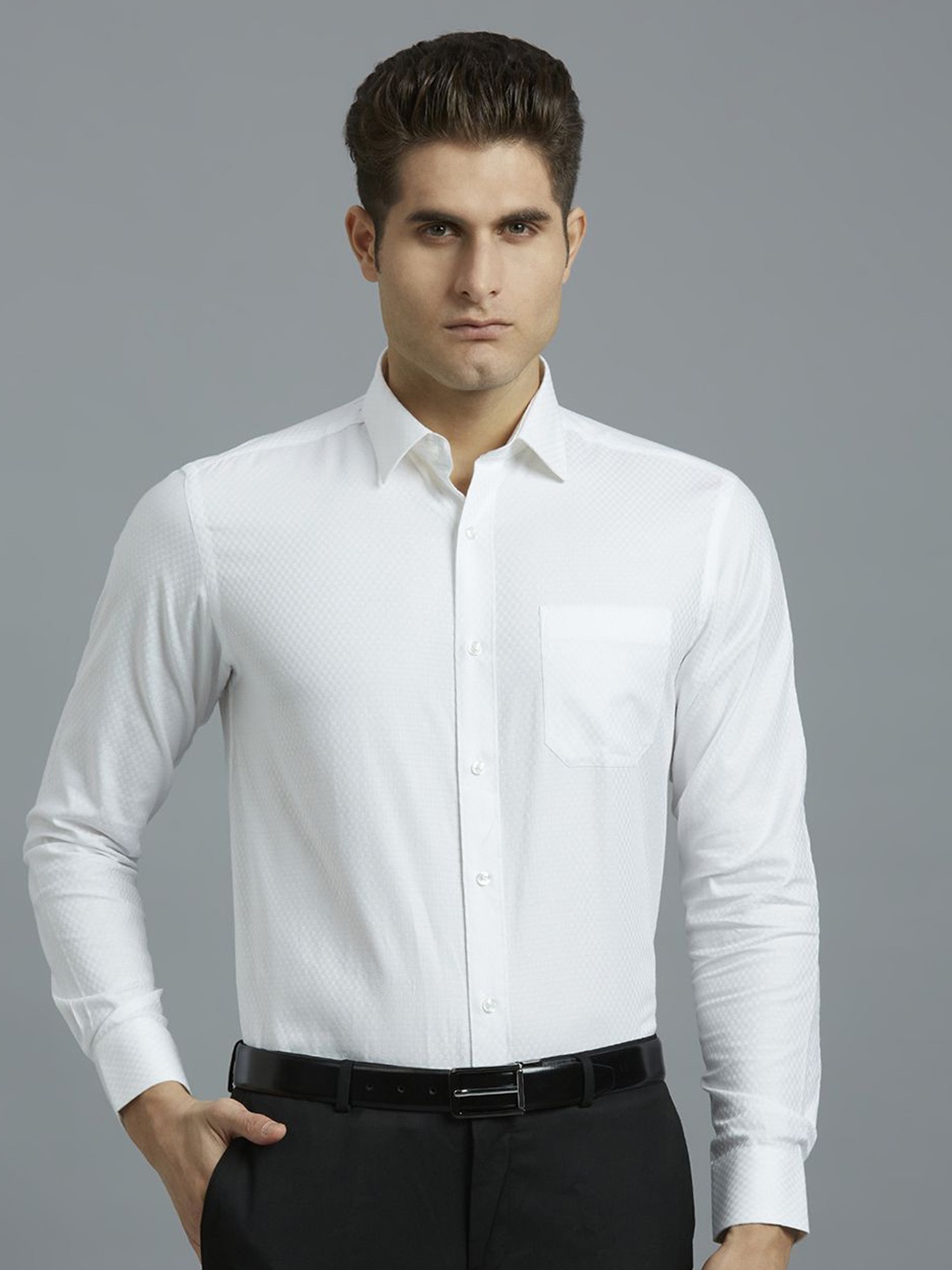

Reid & Taylor Men Classic Opaque Formal Shirt, White