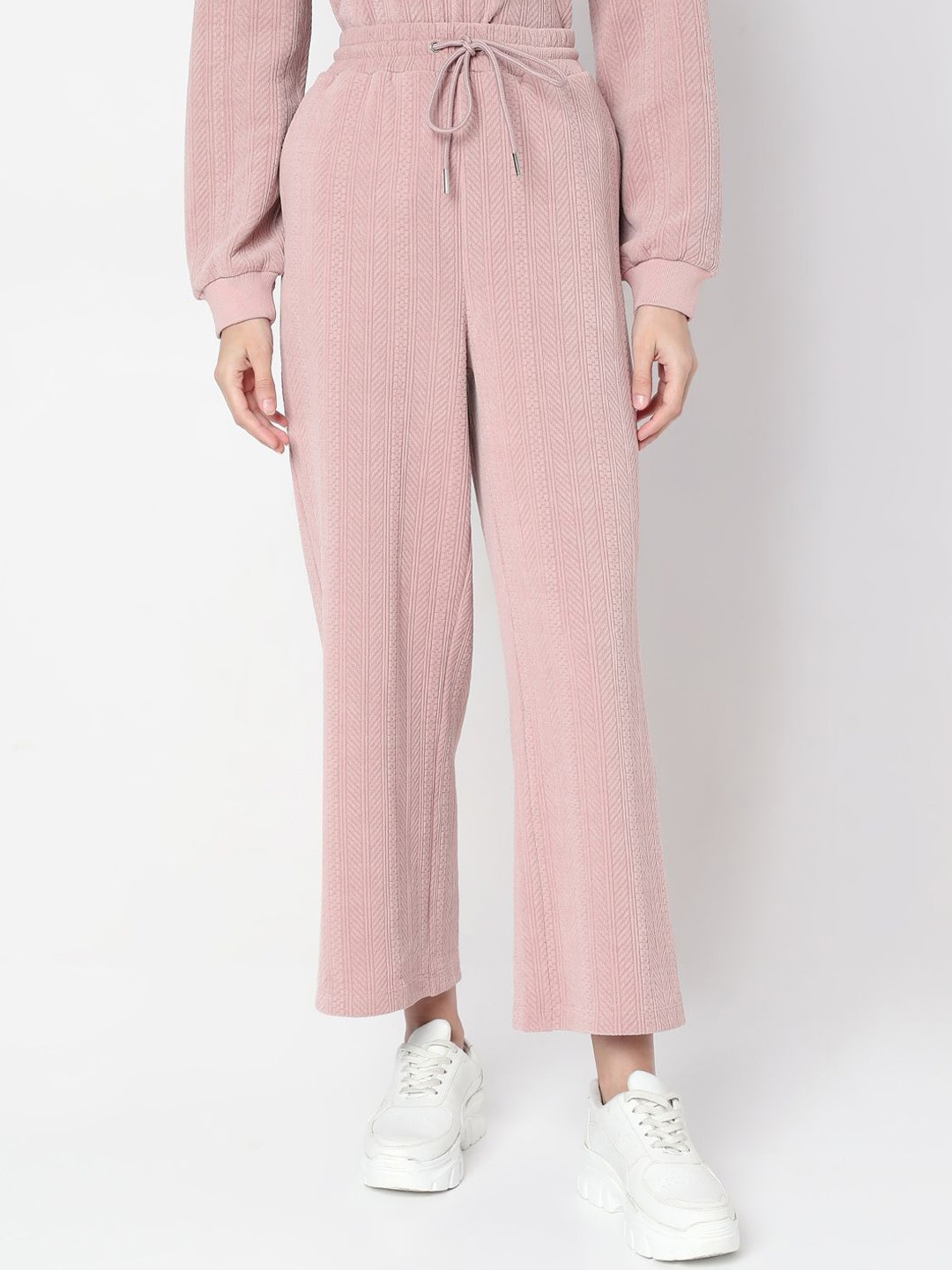 

Vero Moda Women Straight Fit High-Rise Culottes Trousers, Pink