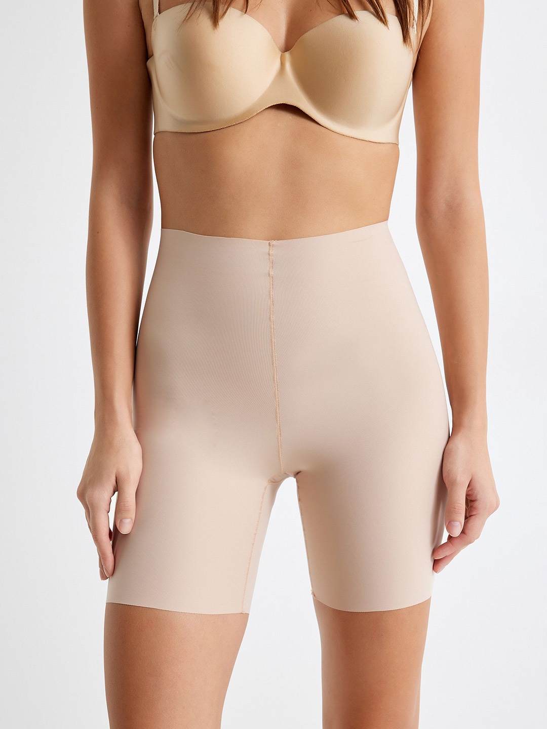 

Koton High-Rise Boy-Short Briefs - 8684289253108, Nude