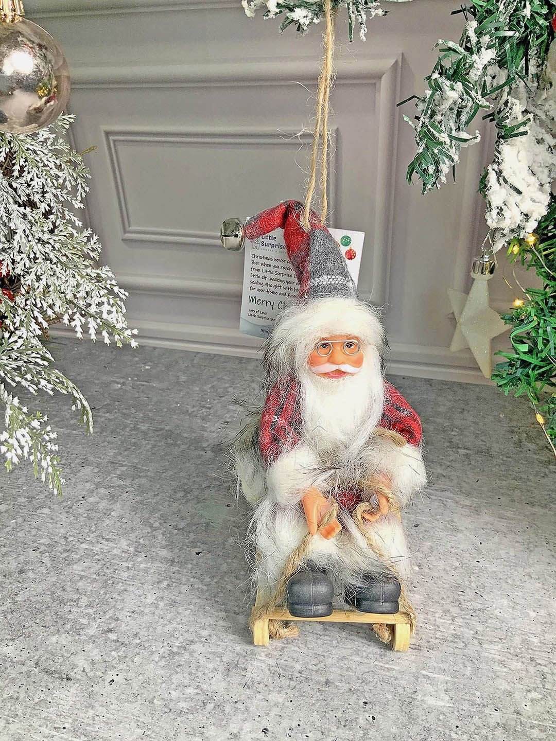 

Little Surprise Box LLP Kids Red & White Santa Christmas Decor