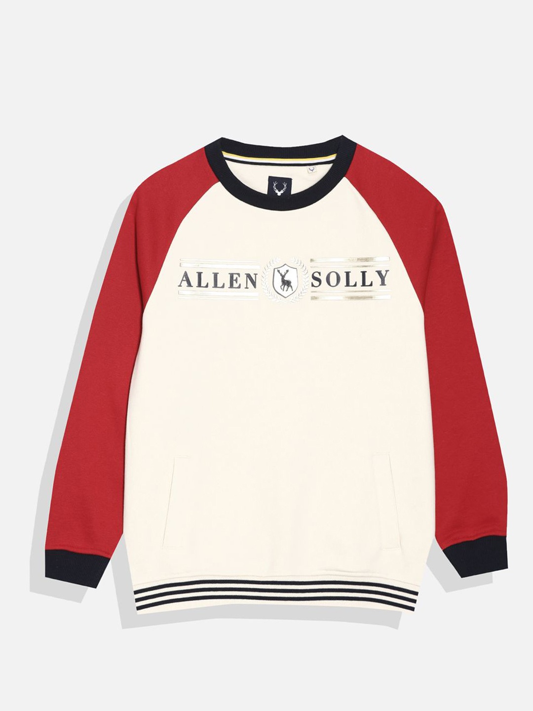 

Allen Solly Junior Boys Colourblocked Sweatshirt, Cream