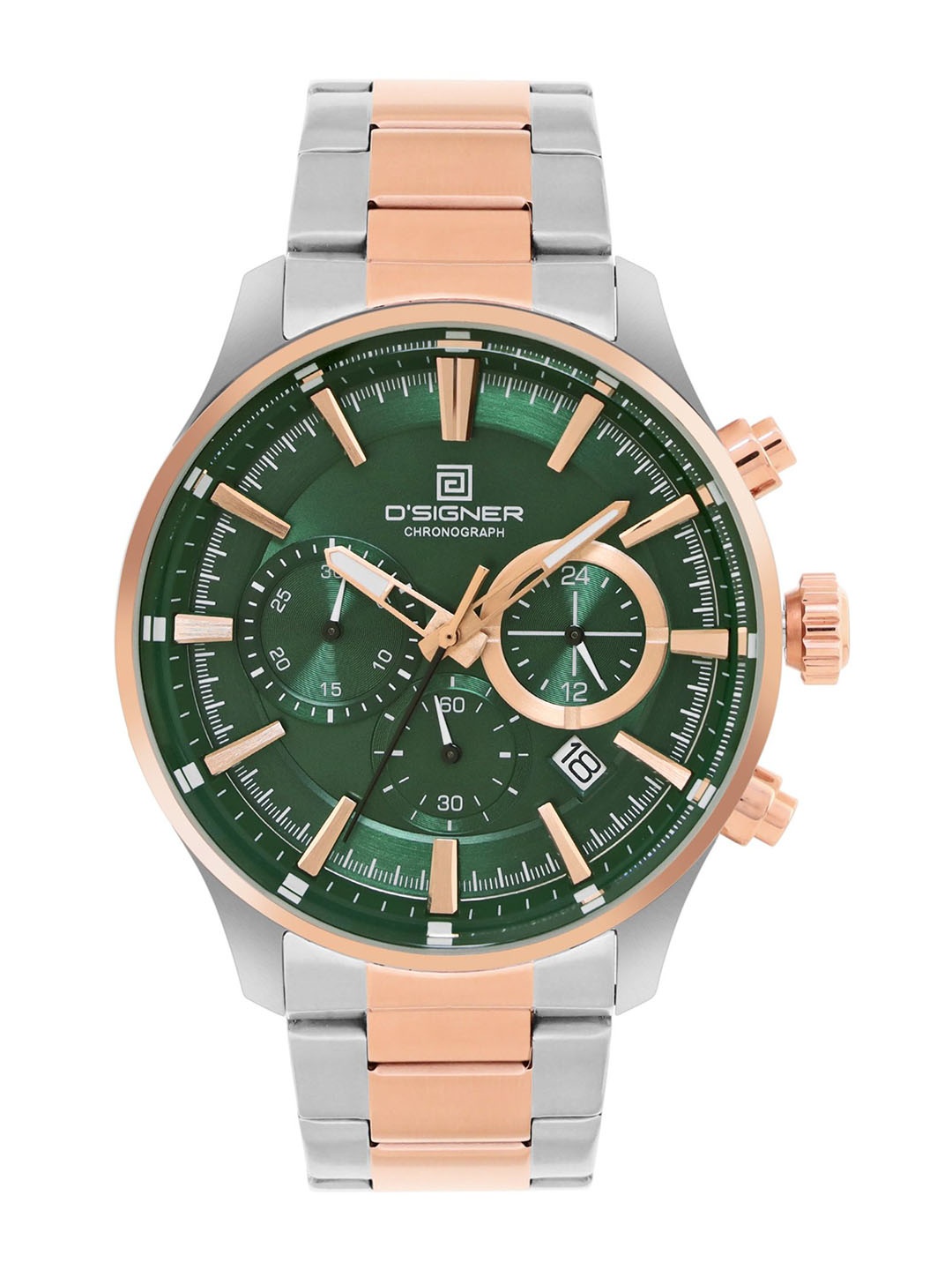 

Dsigner Men Brass Dial & Bracelet Style Straps Analogue Chronograph Watch 748RTM.16G, Green