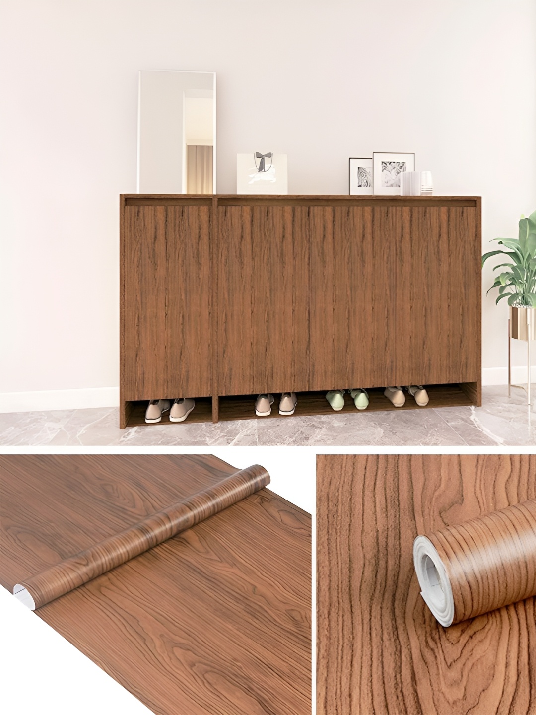 

Asian royal Brown & Black Printed Waterproof Wallpaper