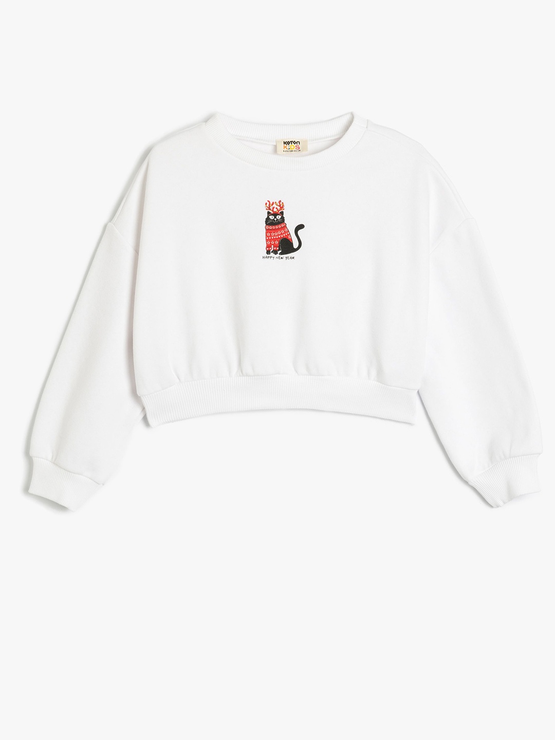 

Koton Girls Cotton Sweatshirt, White