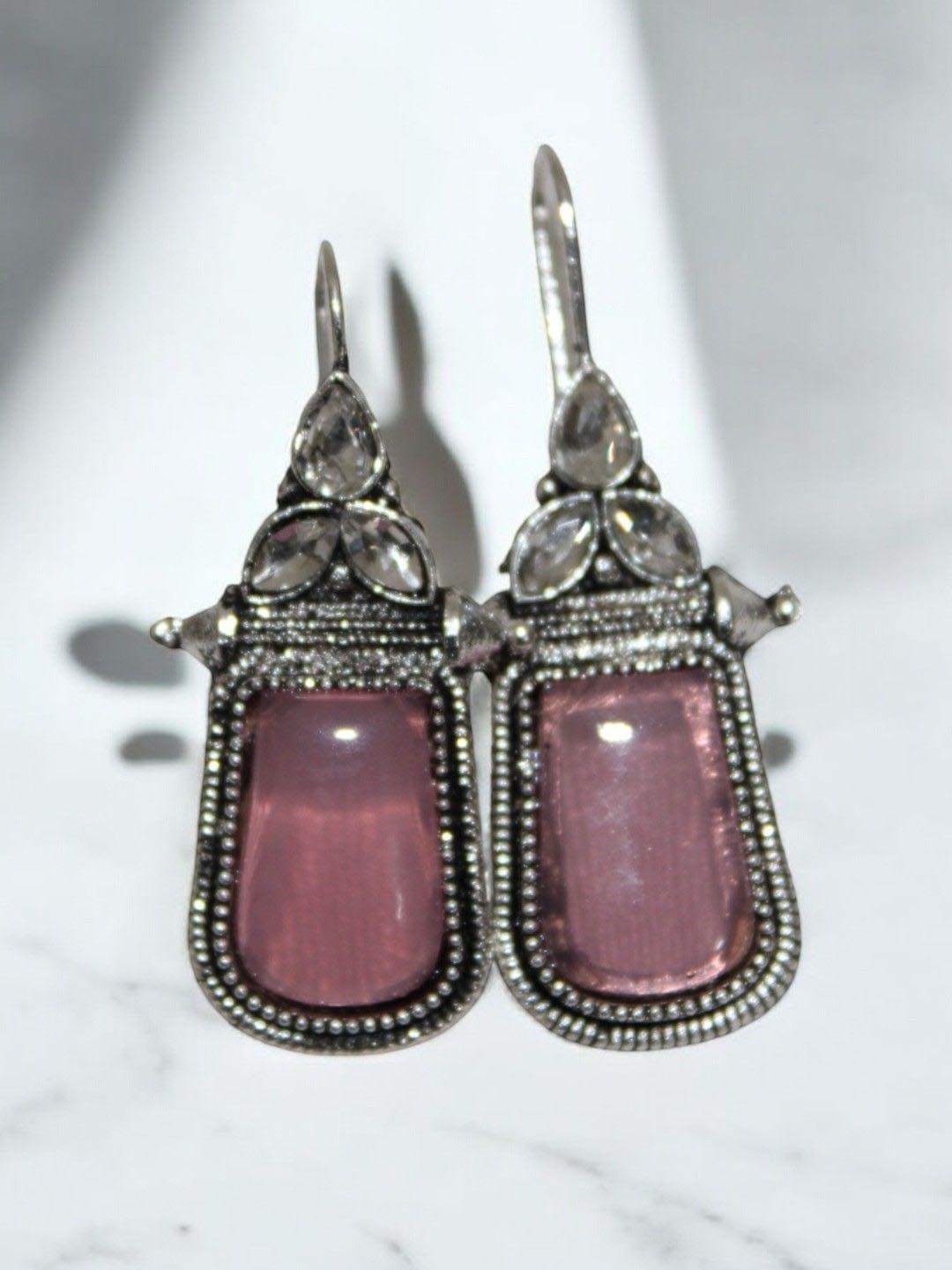 

Jolly Faces Contemporary Drop Earrings, Pink