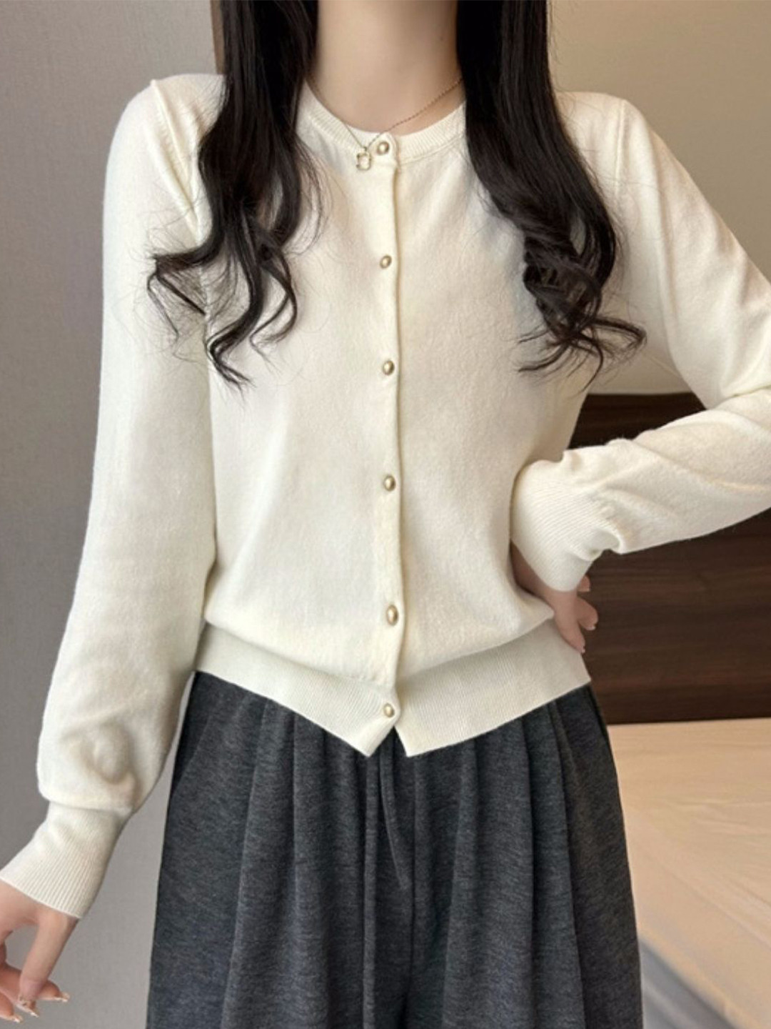 

StyleCast Women Long Sleeves Cardigan, White