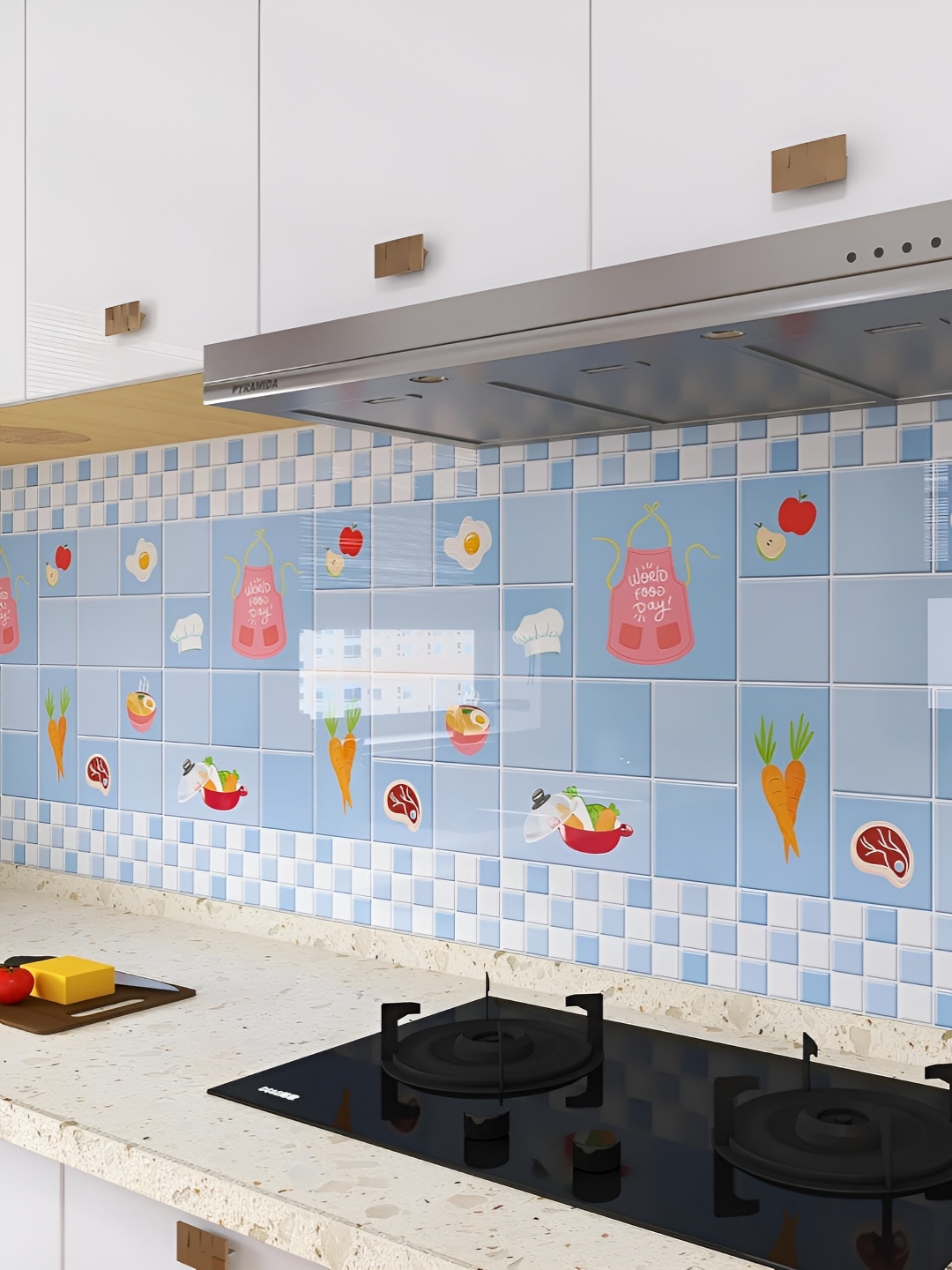 

Asian royal Blue & Red Abstract Printed Self Adhesive Decals and Stickers