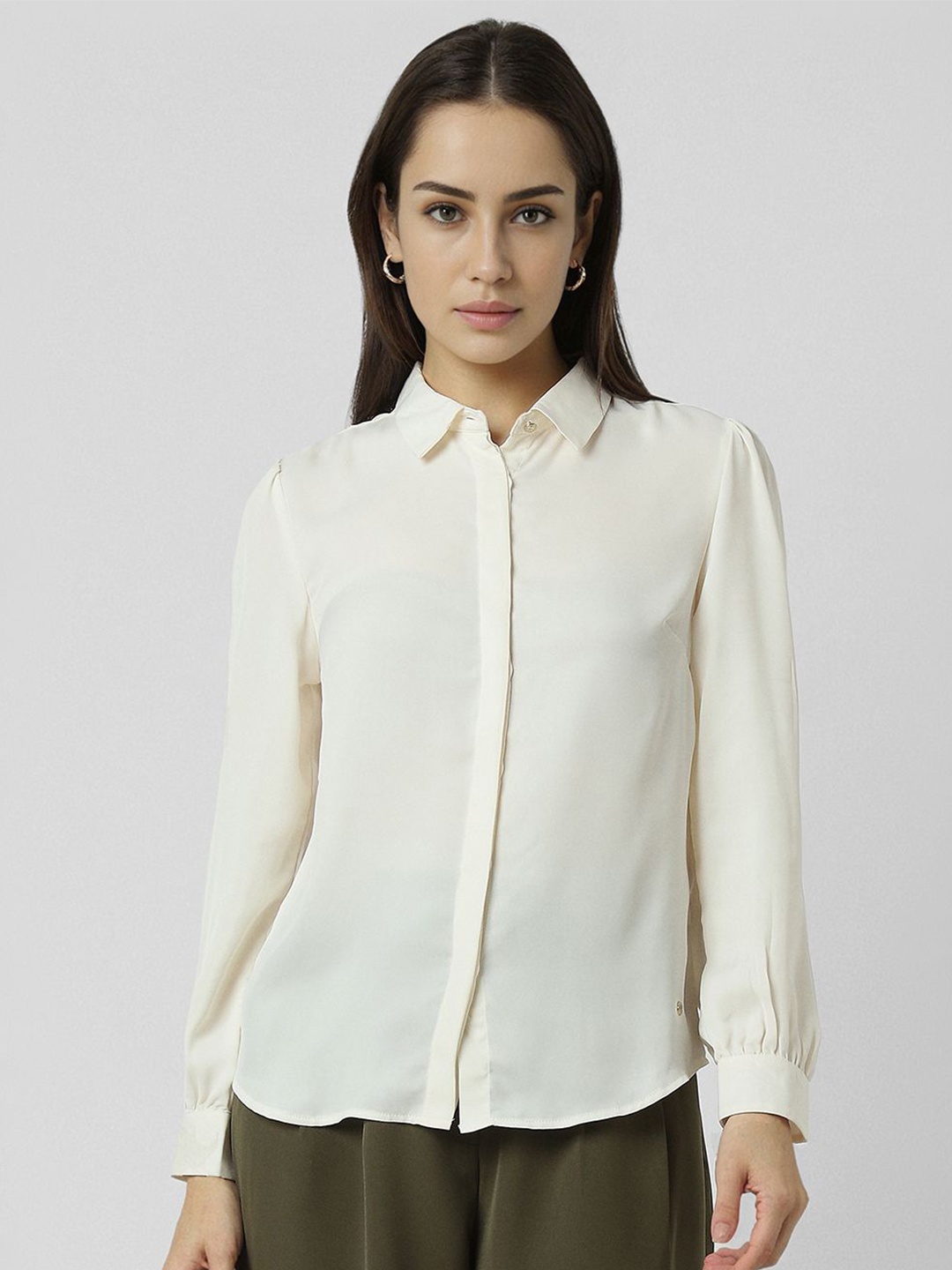 

Van Heusen Woman Women Opaque Formal Shirt, White