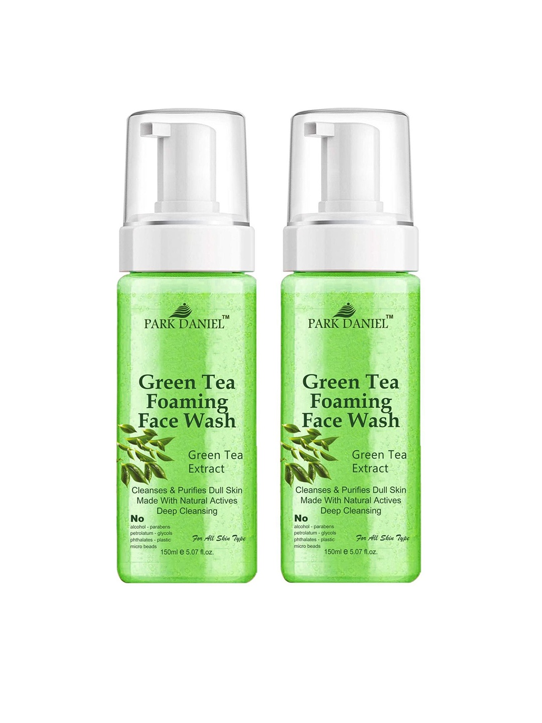 

Park Daniel Set Of 2 Green Tea Foaming Face Wash- 150 ml Each