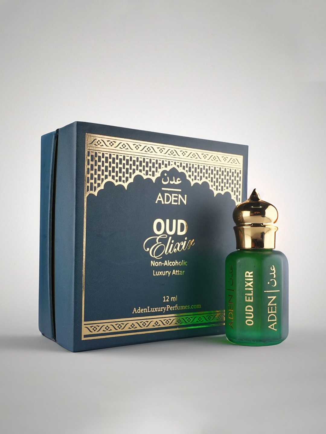 

ADEN Oud Elixir Non Alcoholic Luxury Attar- 12 ml, White