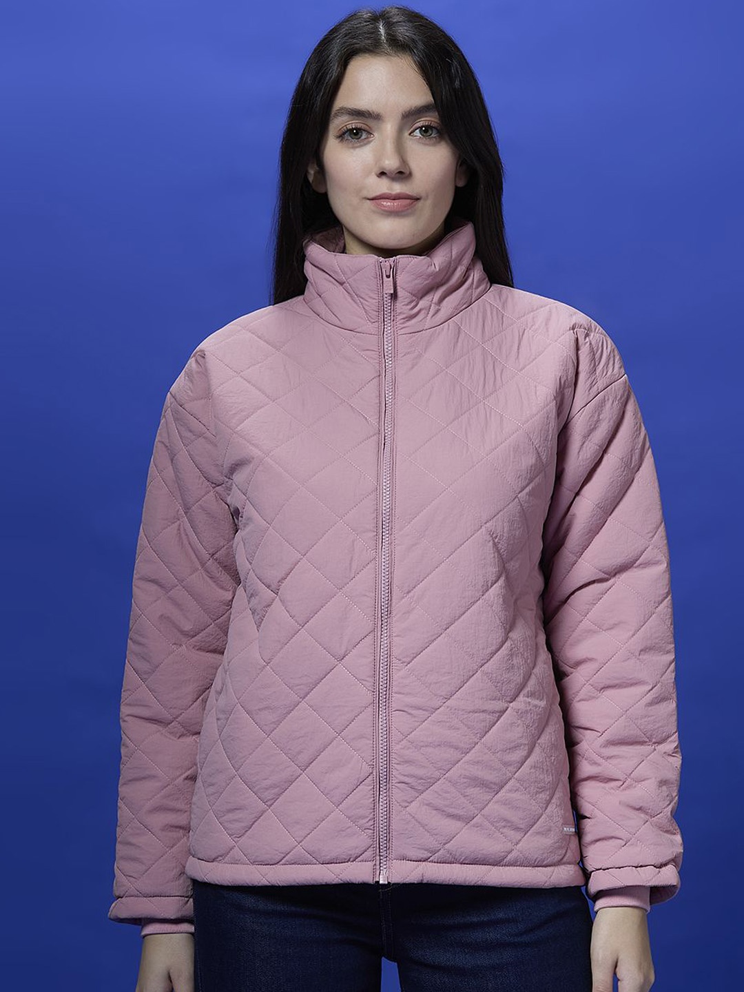 

Pepe Jeans Women Tailored Jacket with Embroidered, Pink