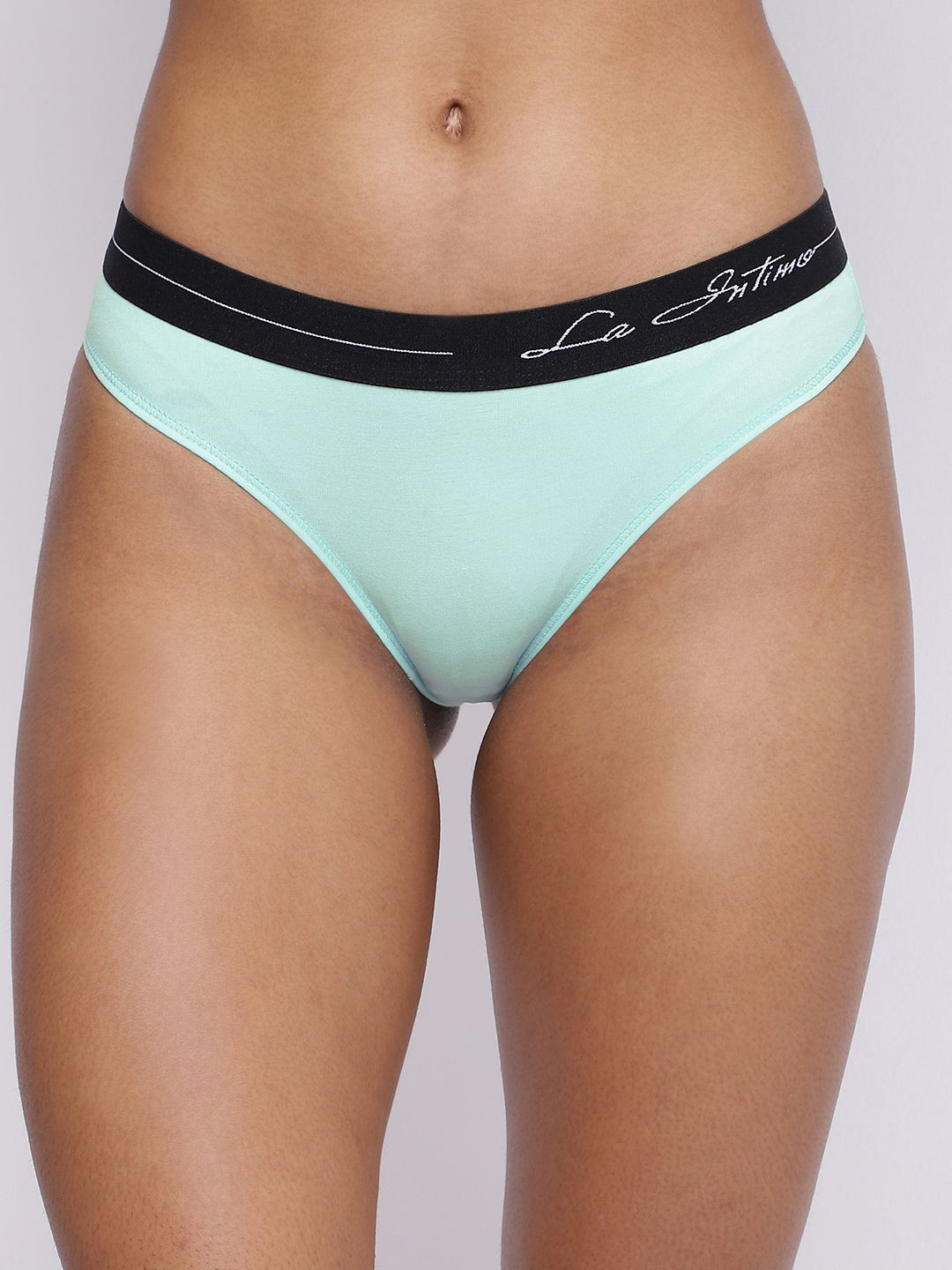 

La Intimo Women Typography Mid Rise Hipster Briefs, Sea green