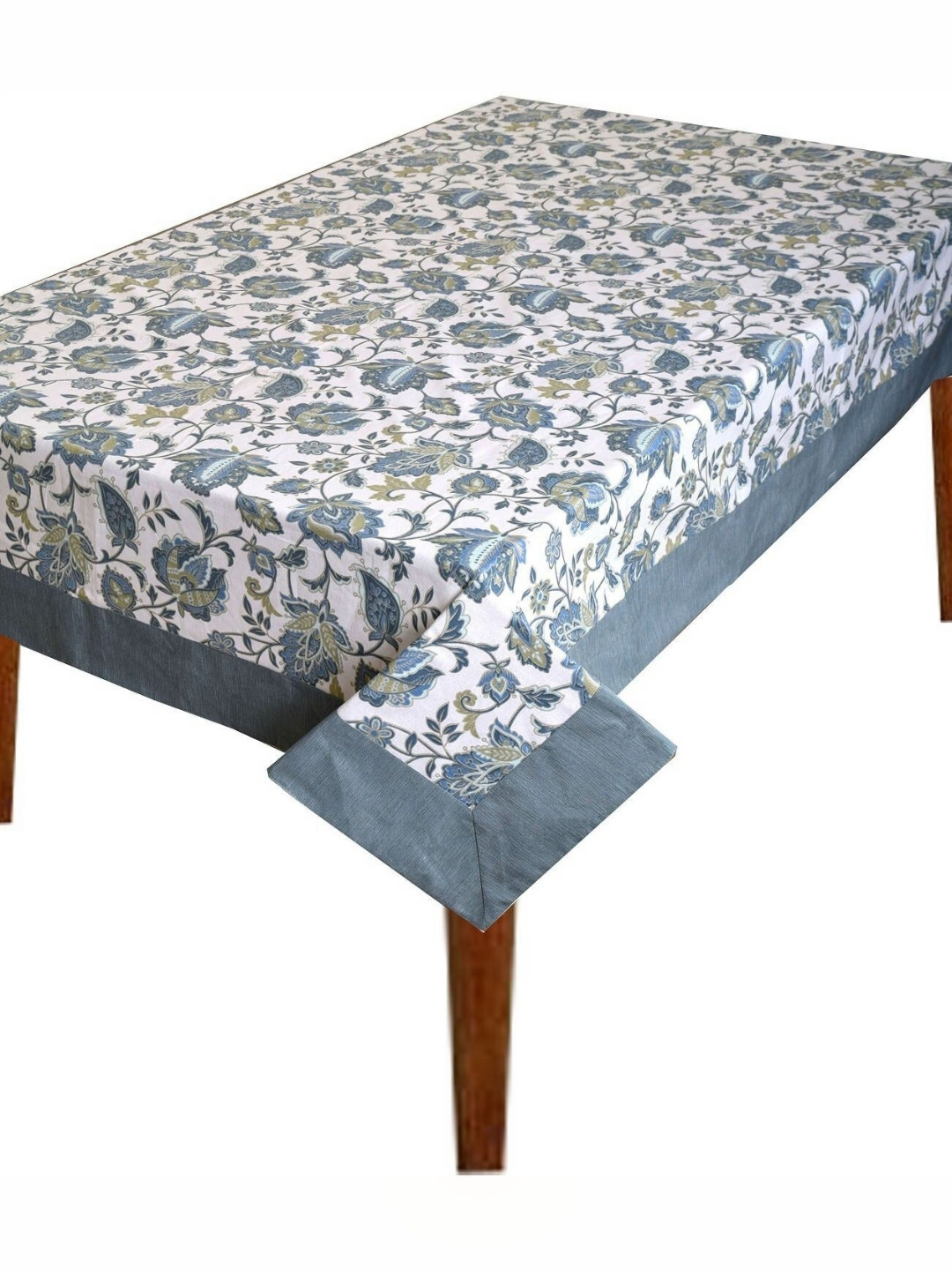 

BILBERRY Furnishing by preeti grover Multicoloured Set of 8 Cotton 8-Seater Table Cover, White