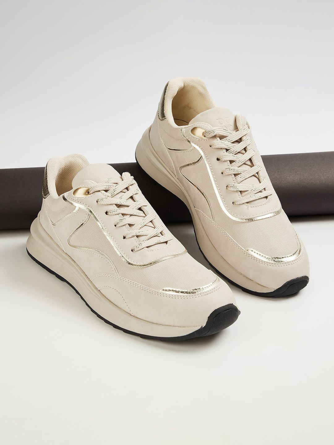 

Ginger by Lifestyle Women PU Sneakers, Beige