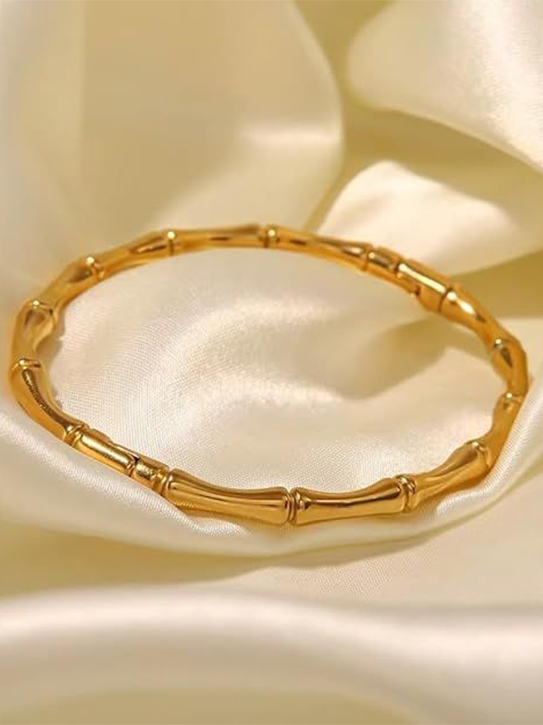 

DIVASTRI Women Antique Gold-Plated Bangle-Style Bracelet