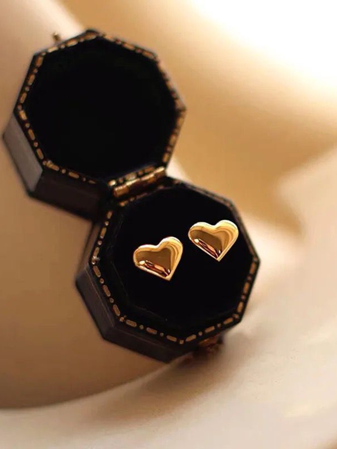 

THEPANDASTOREE Contemporary Studs Earrings, Gold