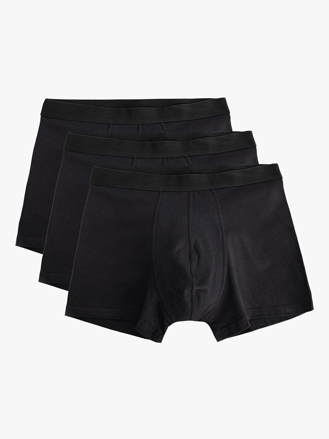 

Koton Pack Of 3 Men Mid Rise Trunk 8684630882445-999, Black