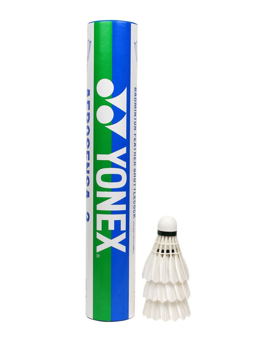 

YONEX Pack of 12 Aerosensa 2 Badminton Shuttlecocks, White