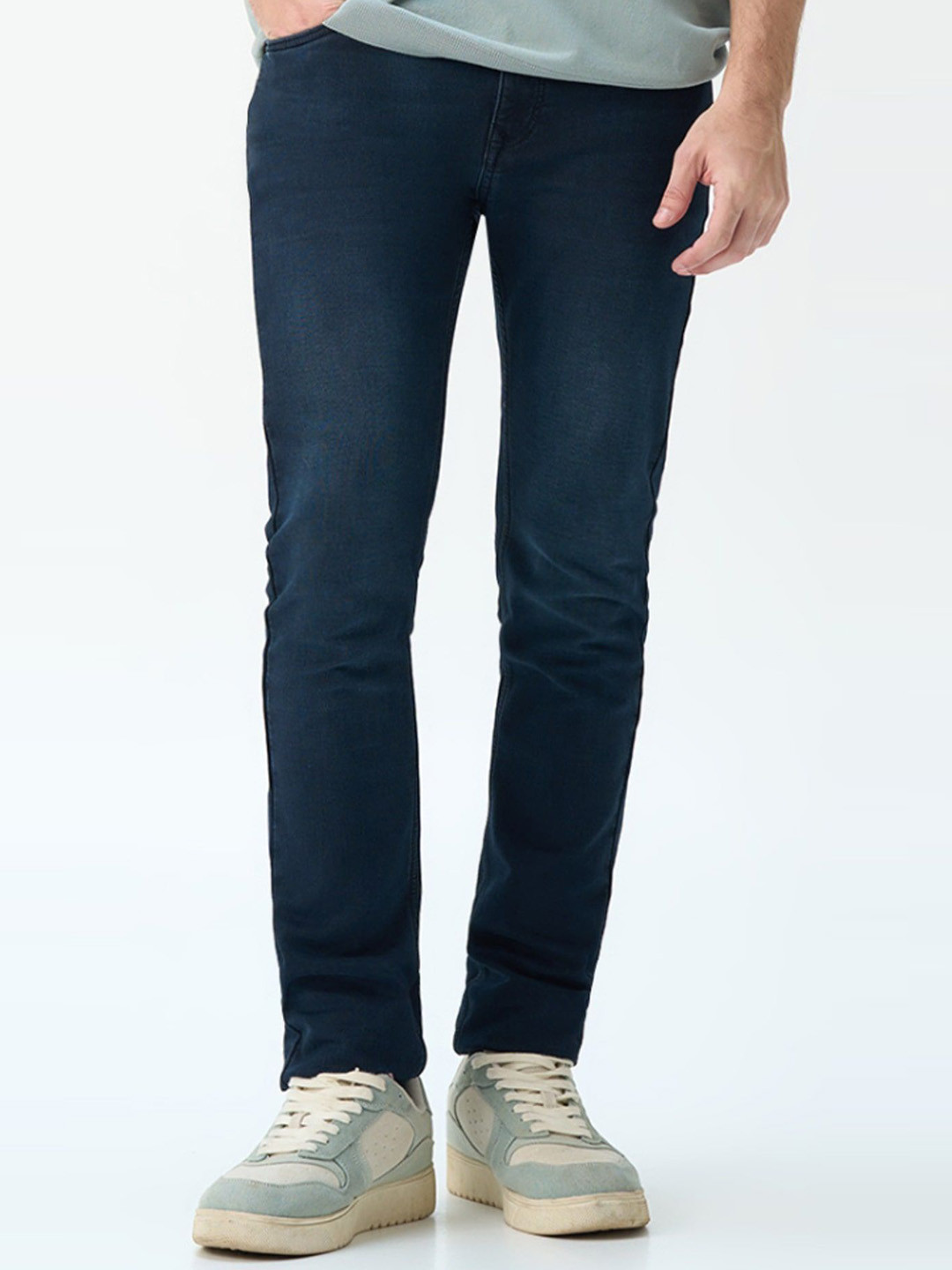 

Minus One Men Original Regular Fit Stretchable Jeans, Navy blue