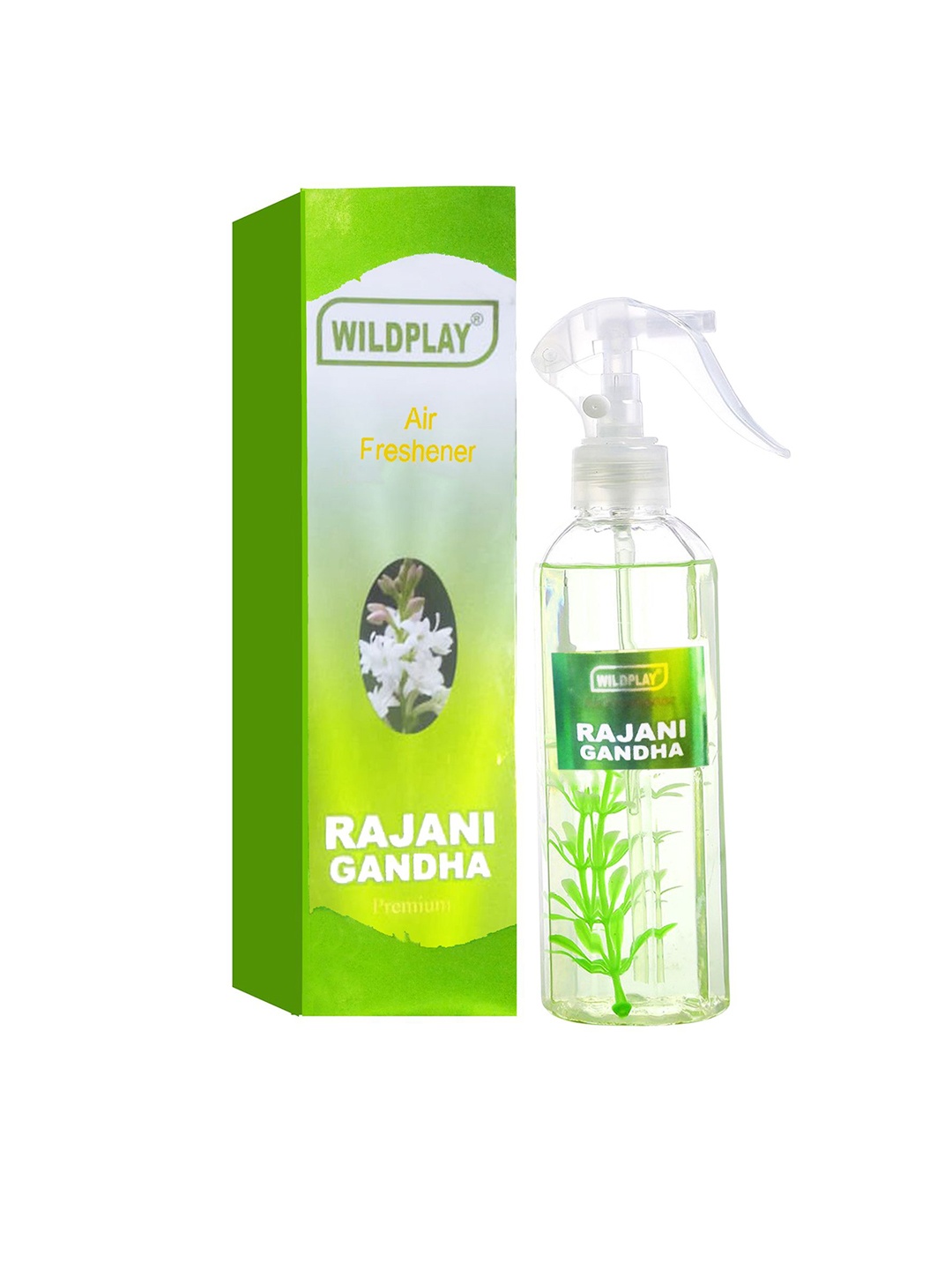 

WILDPLAY Green & Transparent Rajnigandha Air Freshener - 250 ml
