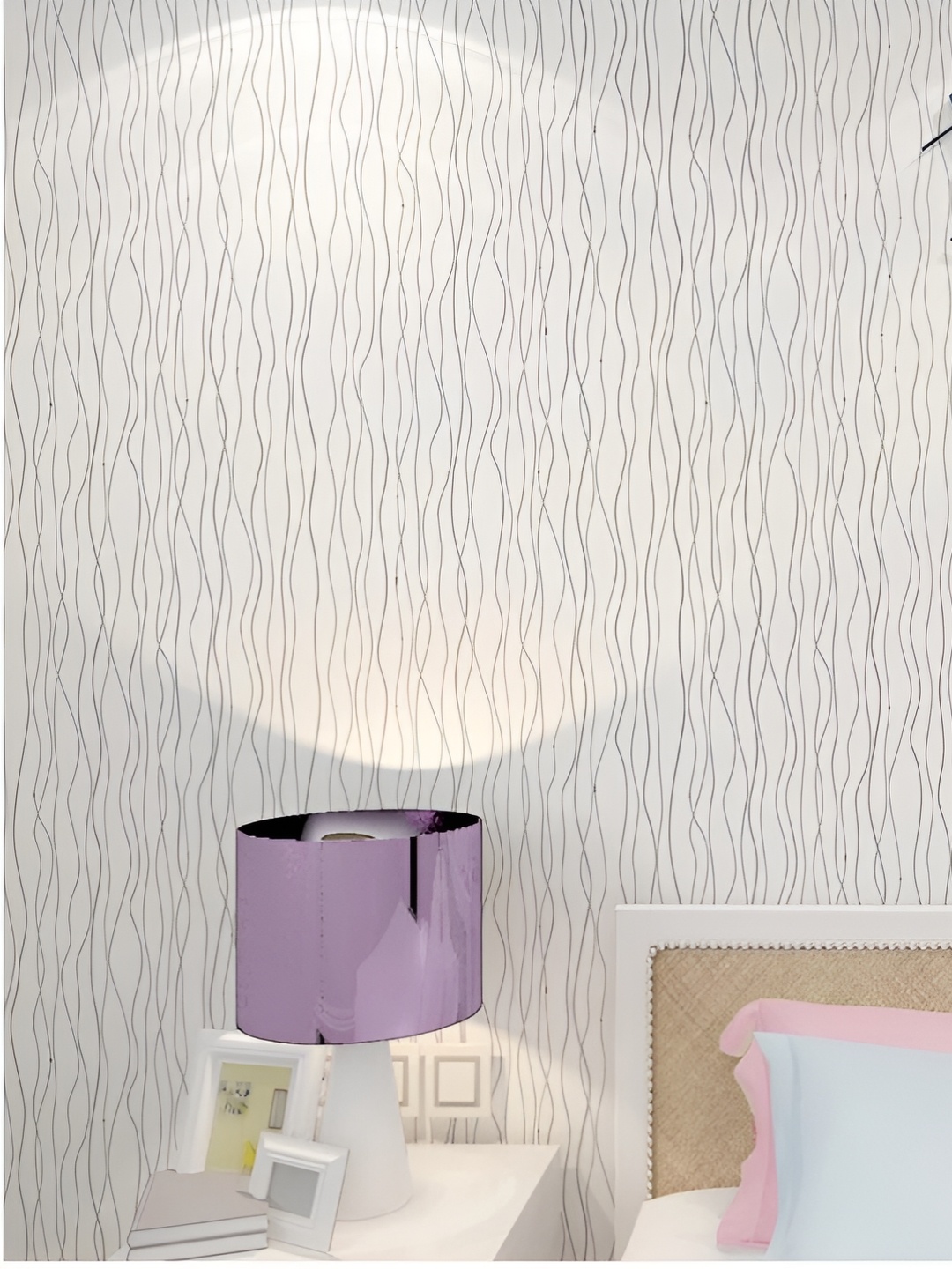 

Asian royal White & Grey Abstract Printed Self Adhesive Wall Sticker