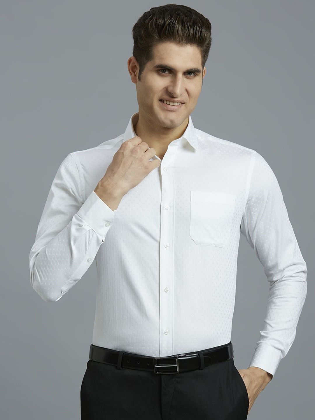 

Reid & Taylor Men Classic Opaque Formal Shirt, White