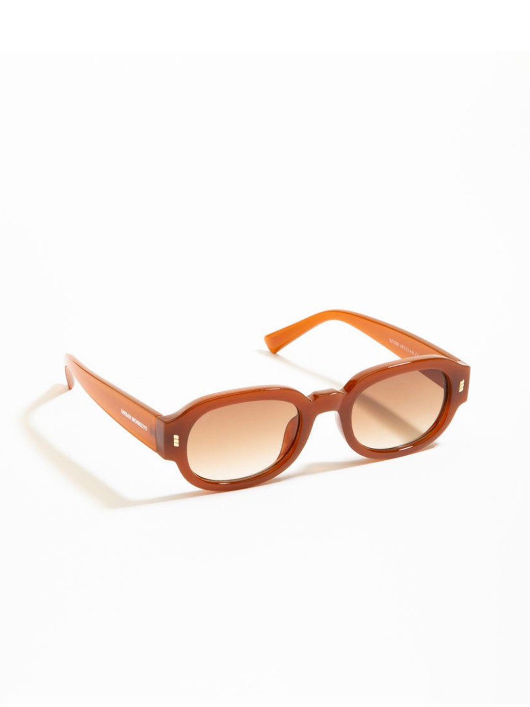 

Urban Monkey Unisex Round Sunglasses with UV Protected Lens SZ1005-C2, Brown
