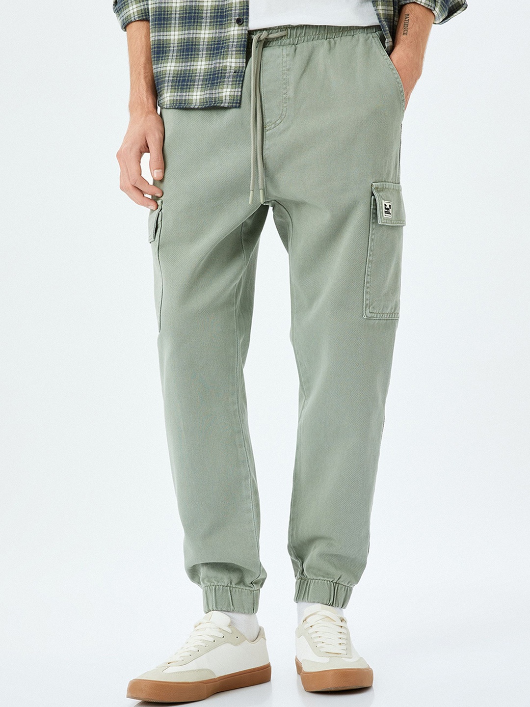 

Koton Men Cotton Cargo Trouser, Green