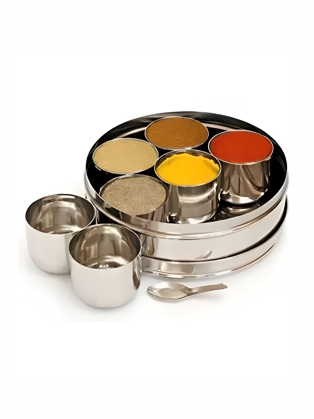 

Mumma's Life Silver-Toned 2019 Stainless Steel Easy to Clean Spice Box