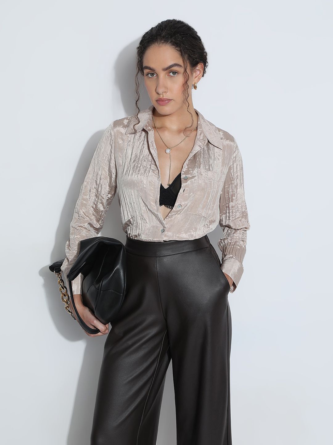

Vero Moda Women Opaque Casual Shirt, Beige