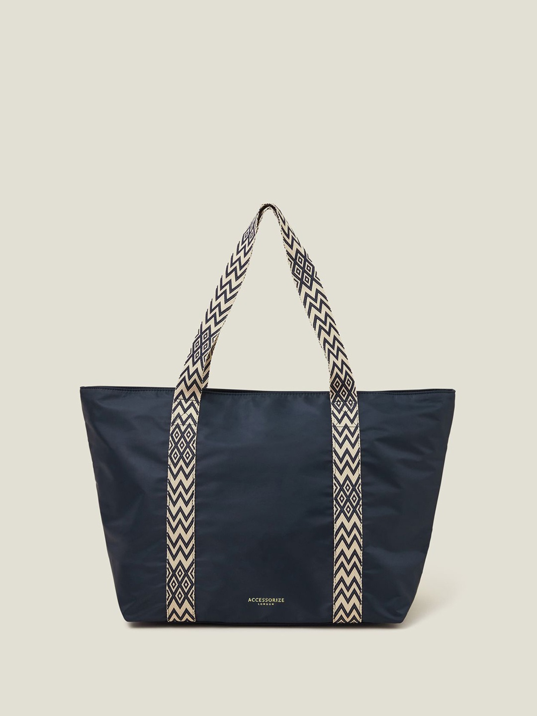 

Accessorize Shopper Tote Bag with Tasselled, Navy blue