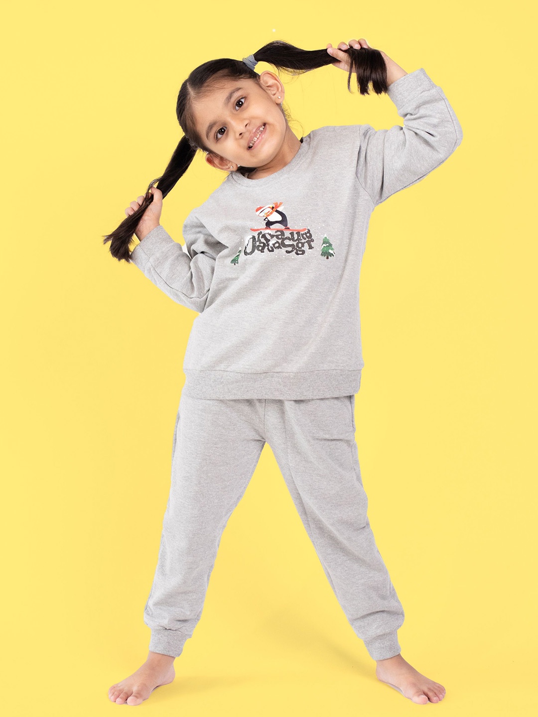 

Orange Sugar Unisex Kids Sweatshirt, Grey melange