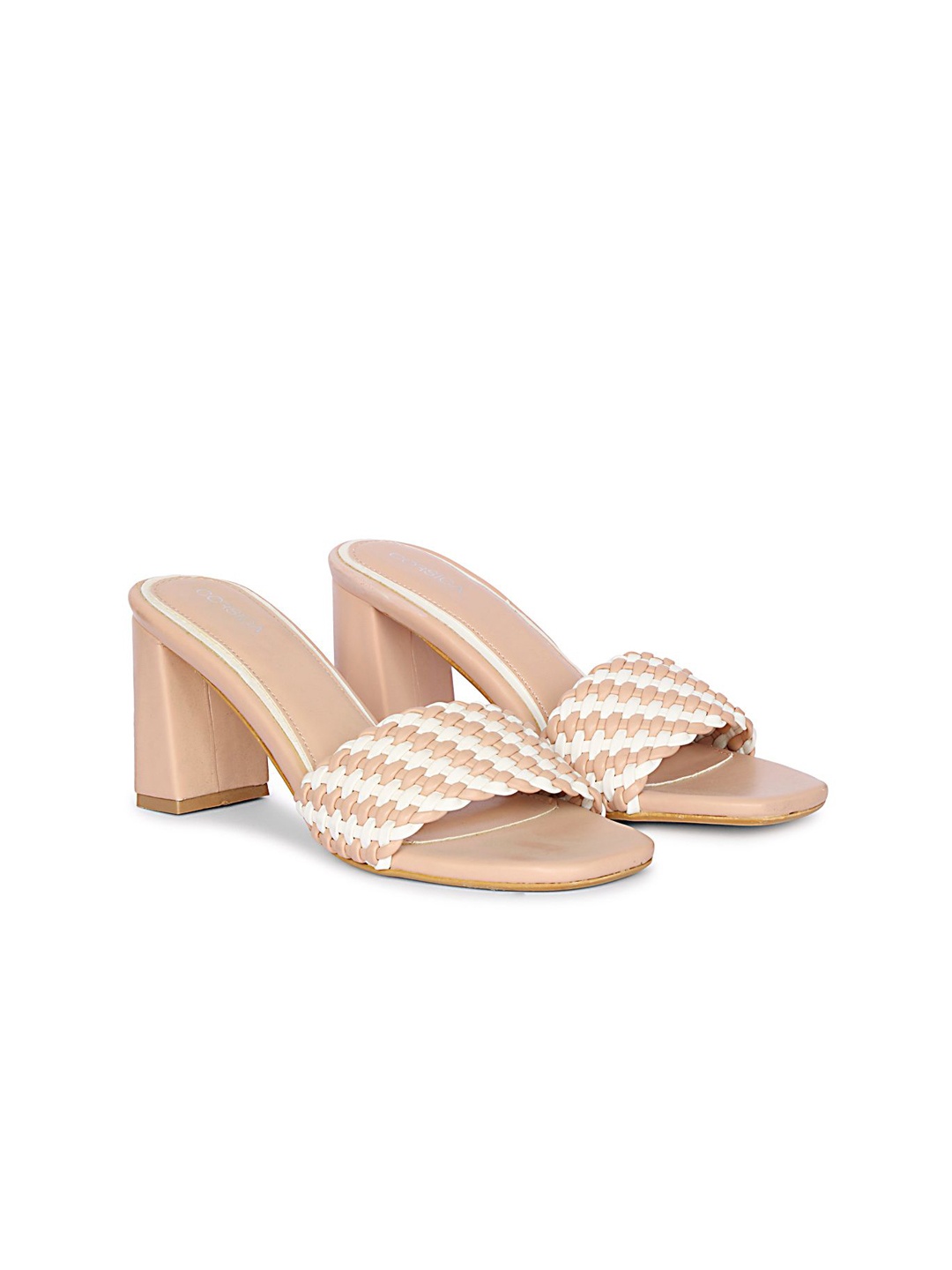 

CORSICA Block Sandals, Peach