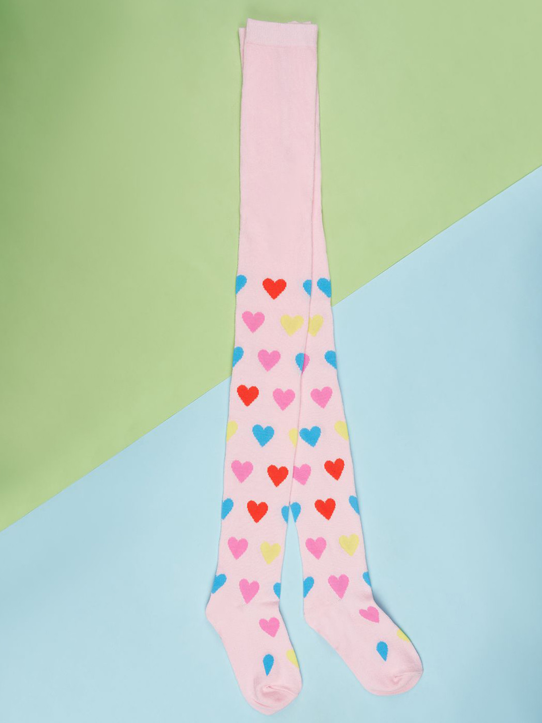 

Pantaloons Junior Girls Printed Knee-Length Socks, Pink