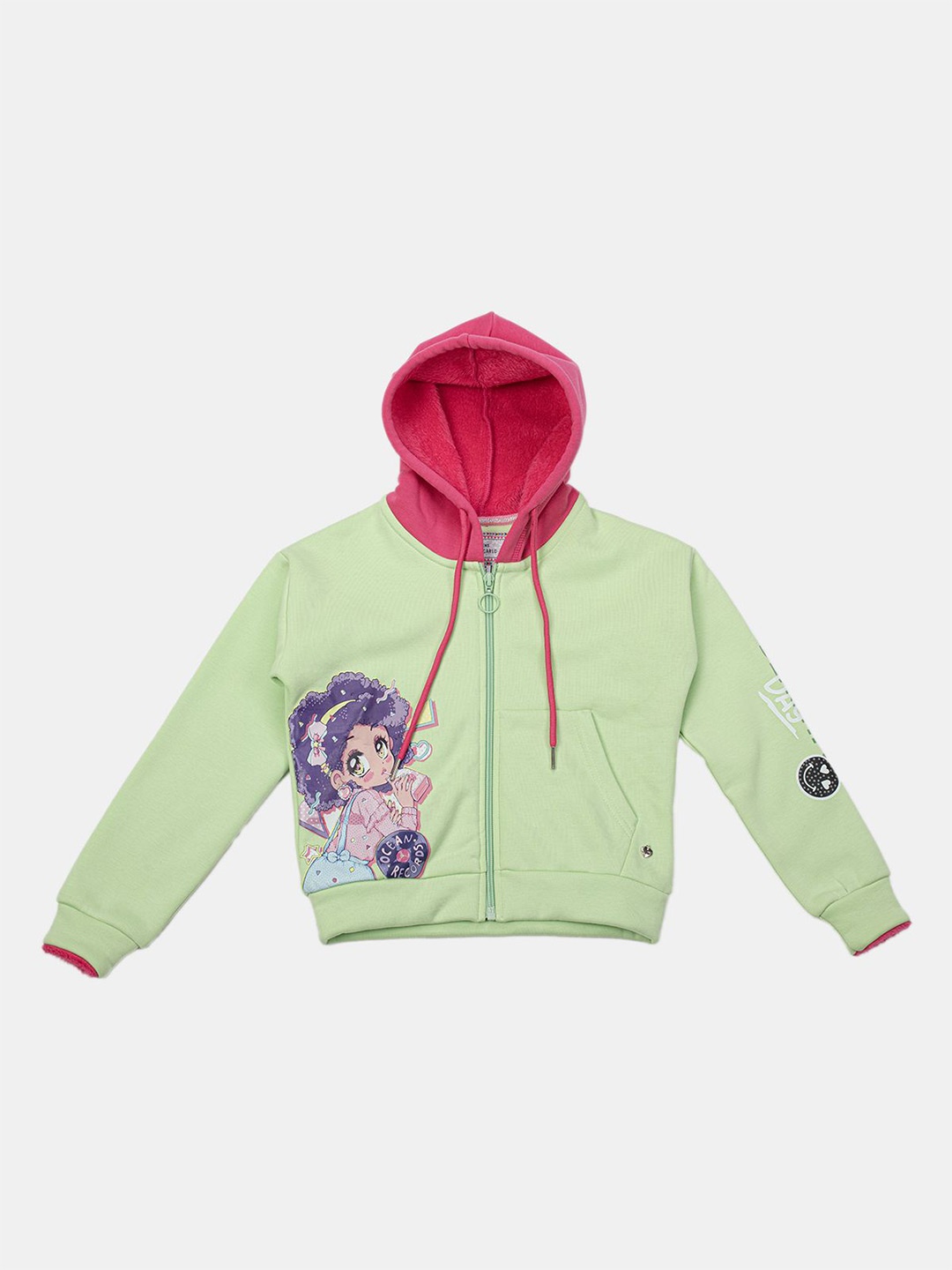 

Albion By CnM Girls Hooded Pullover Sweatshirt, Green