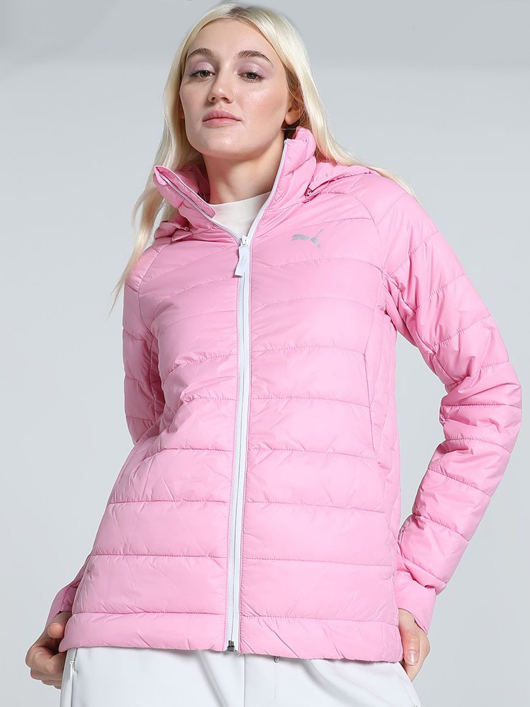 

Puma PackLITE Slim-Fit Hooded Puffer Jacket, Pink