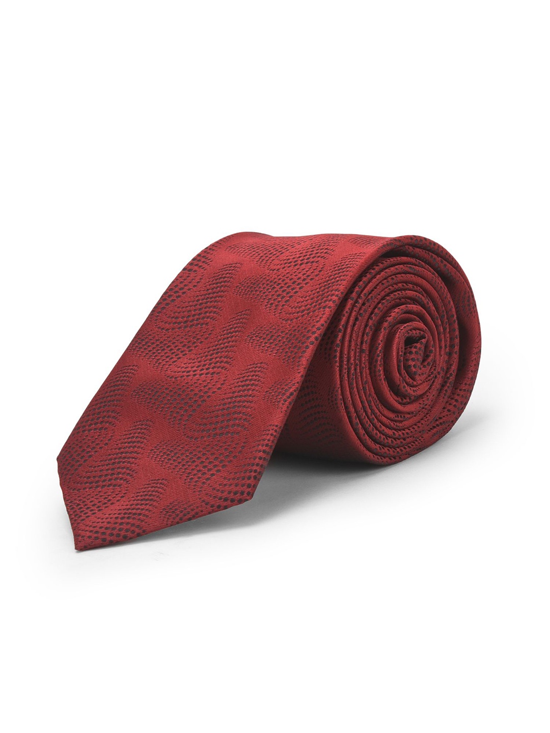 

Cazzano Men Woven Design Ascot Tie, Maroon